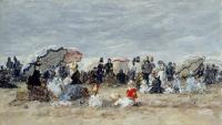 Boudin, Eugene - Trouville, Beach Scene